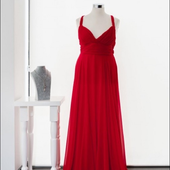Oscar De La Renta Scarlet Long Dress - Picture 16 of 16